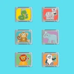 Zoo Themed Light-Up Cubes (6-pack) - Image 4