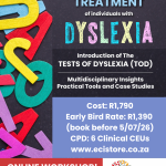 Online Workshop: A Transdisciplinary Approach To The ASSESSMENT & TREATMENT Of Individuals With DYSLEXIA-Launches 22 May 2026