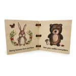 Wooden Baby Book - Forest Friends - Image 4