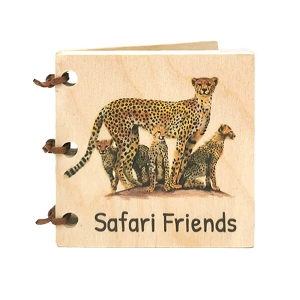 safaribook Wooden Baby Book - Safari Friends - Image 1